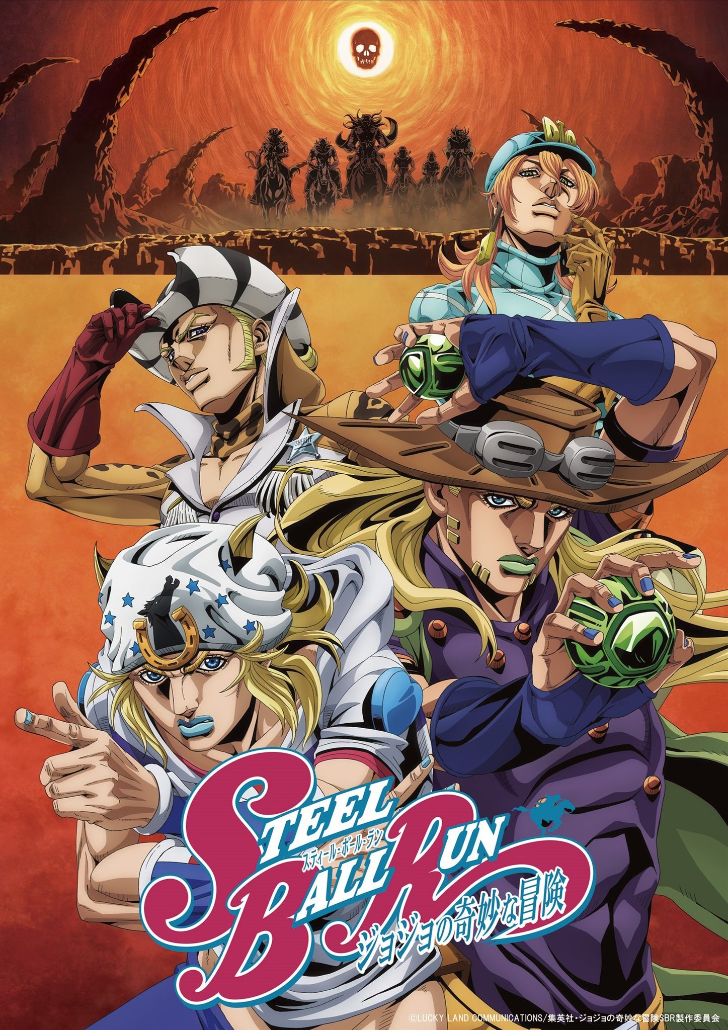 JoJo's Bizarre Adventure: Steel Ball Run anime adds cast, second PV