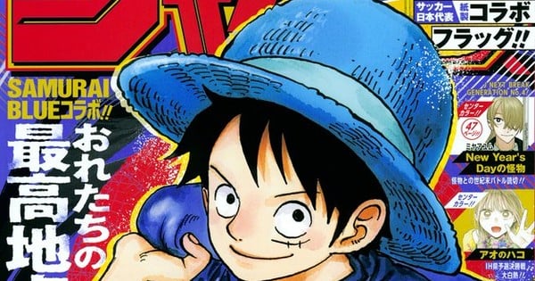 One Piece's Luffy Sports Samurai Blue for FIFA World Cup Collab