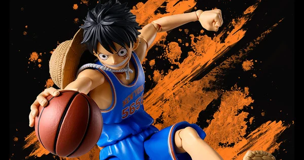 One Piece x NBA: Luffy figure in Knicks colors announced
